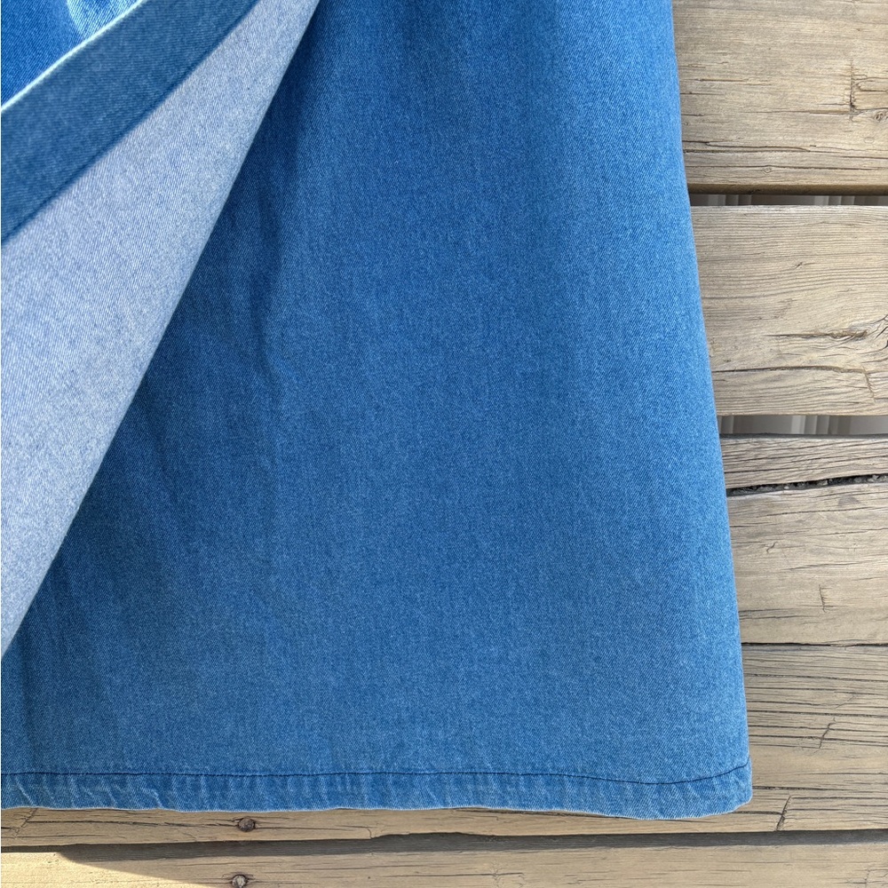 L.L. Bean Classic Blue Midi Skirt - Picture 3 of 9